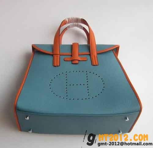 エルメススーパーコピーHERMES Feudou ハンドバッグ ブルー hr12719